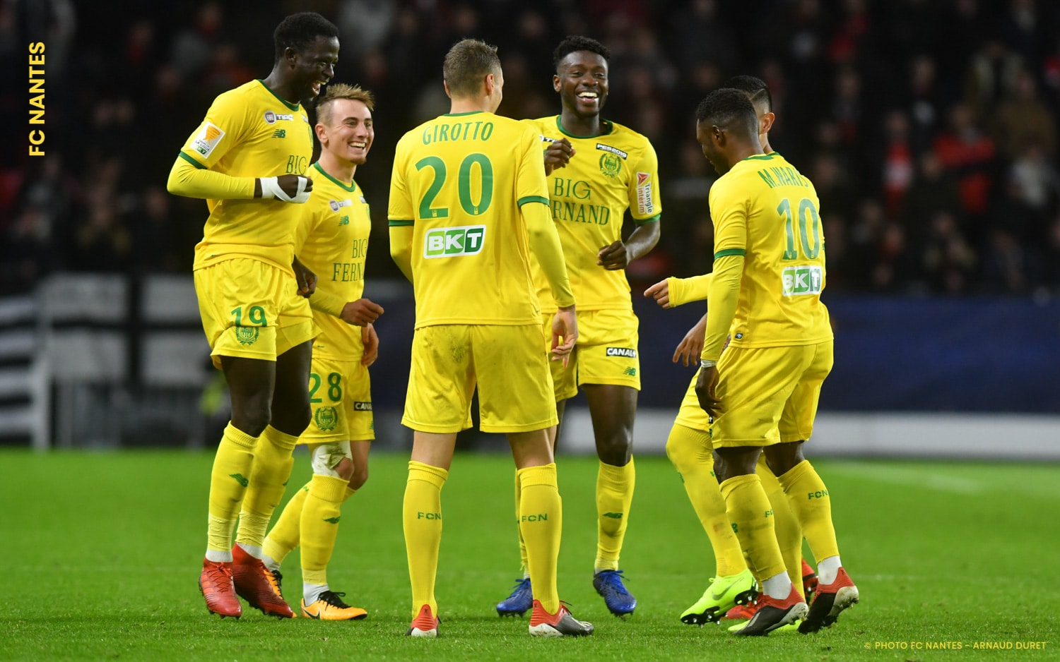 Maillot FC Nantes porté par Majeed Waris 2018/2019
