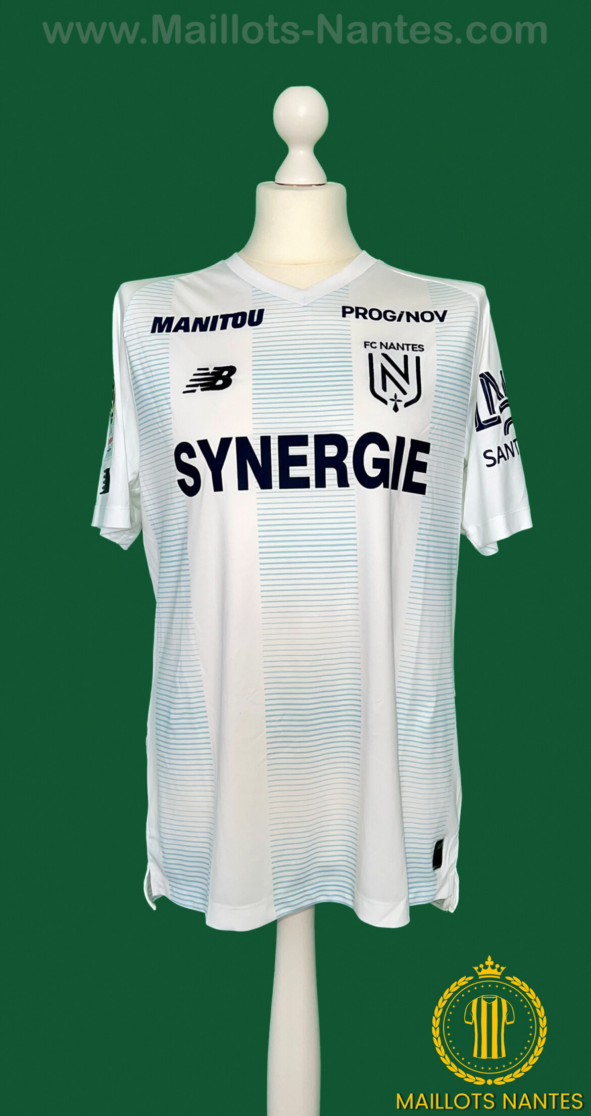 Maillot FC NANTES Dédicacé Par FRÉDÉRIC DA ROCHA - Saison 2007-2008 - Porté En Match - Occasion Collector