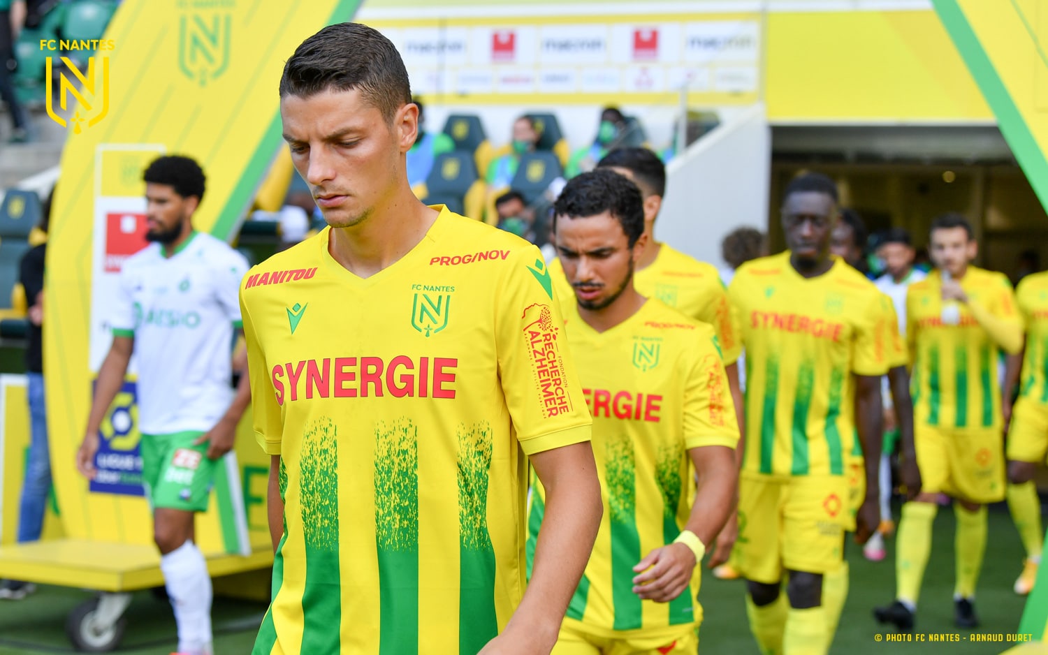 Maillot FC Nantes préparé pour Jean-Charles Castelletto 2020/2021